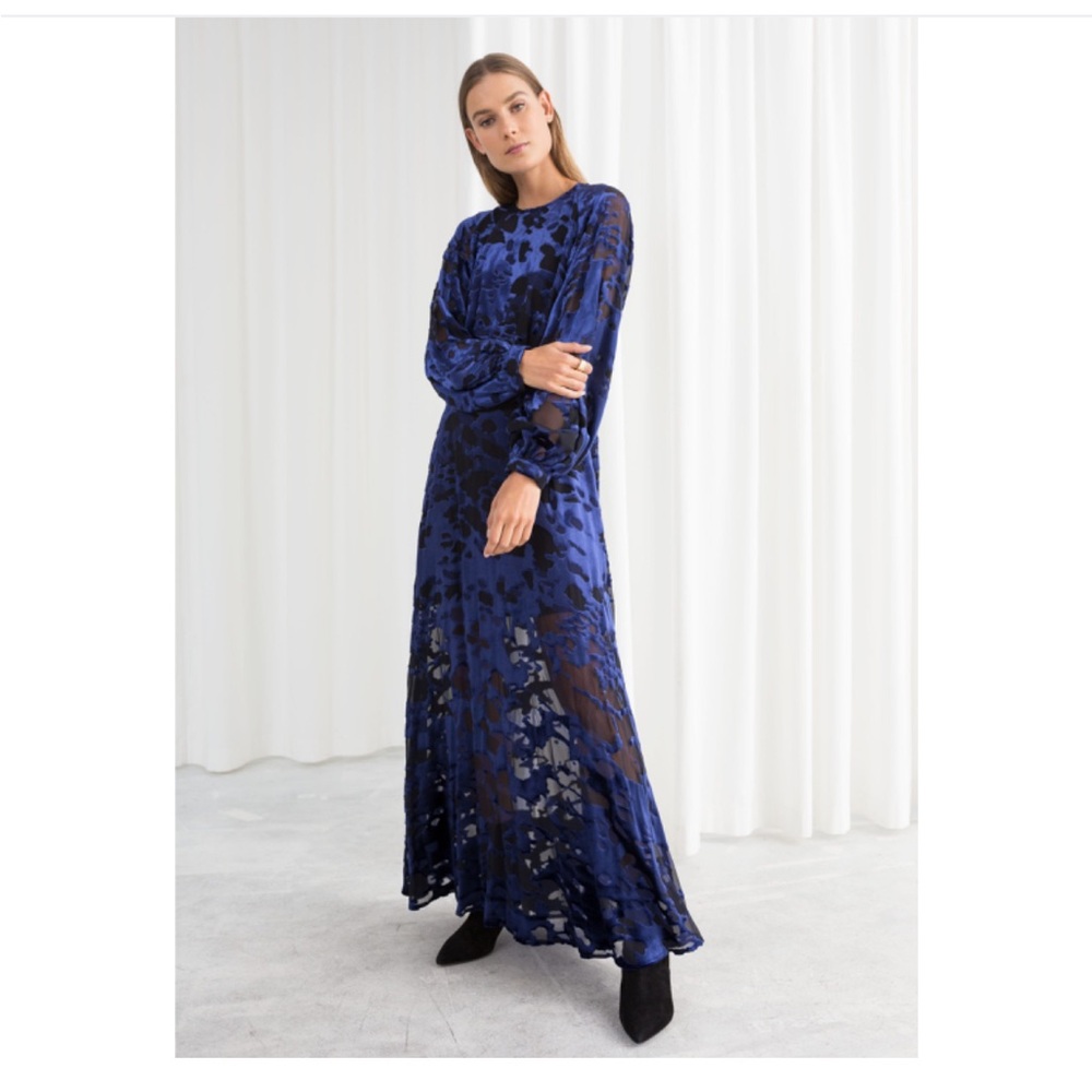 & Other Stories Sheer Velvet Maxi